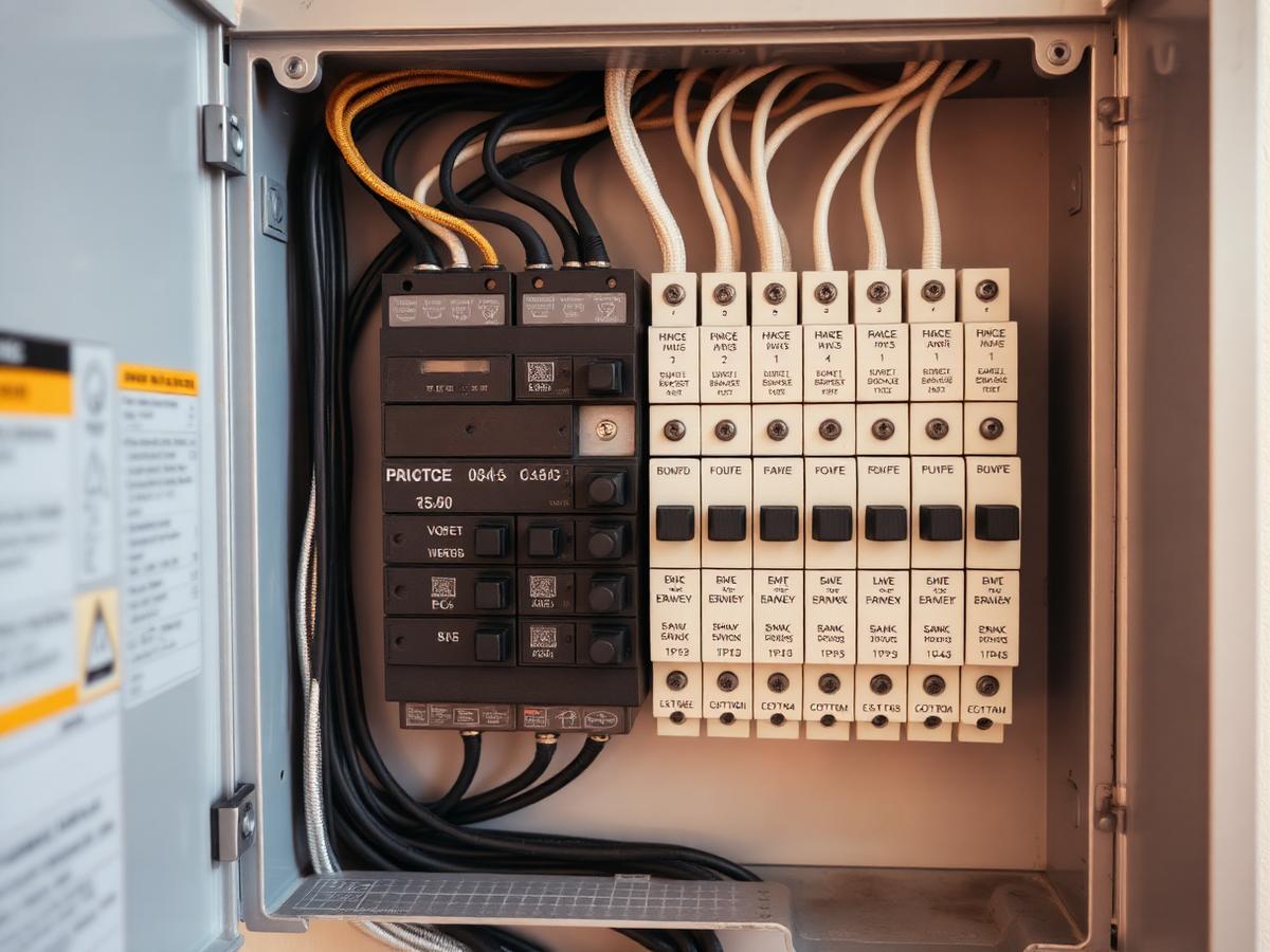 Remplacement d'un coffret électrique — Avant