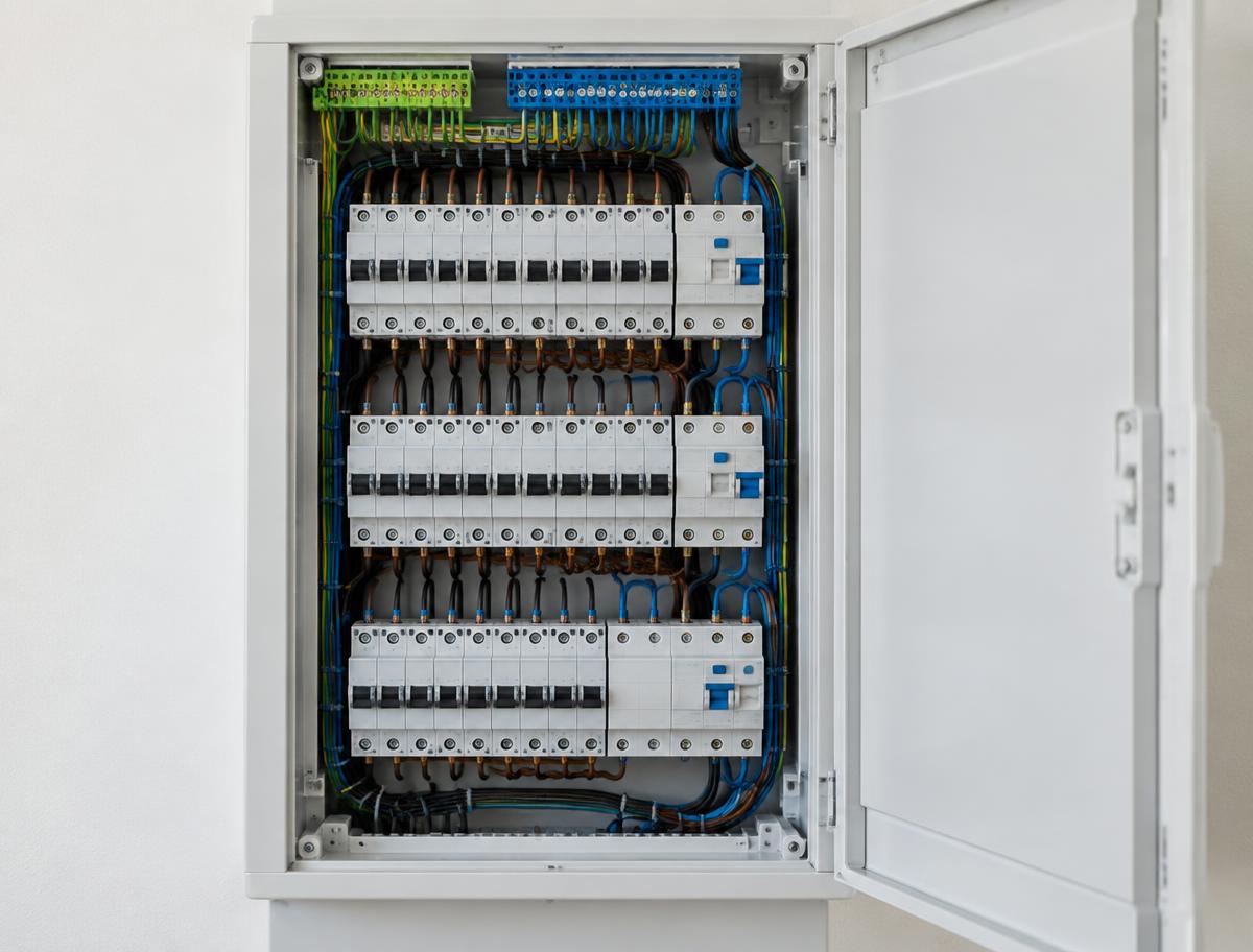 Coffret électrique et protections conformes au RGIE